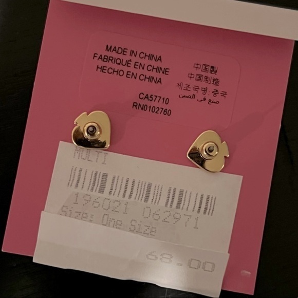 Kate Spade Gold-Tone CZ Bloom Cluster Stud Earrings - Picture 4 of 4